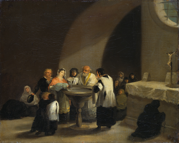 Eine Taufe à Francisco José de Goya