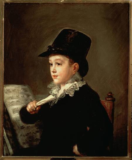 Portrait of Marianito Goya, Grandson of the Artist à Francisco José de Goya