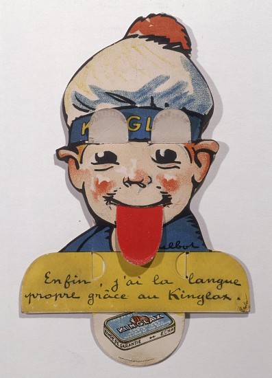 Advertisement for Kinglax laxative Chocolate, early twentieth century à Francisque Poulbot