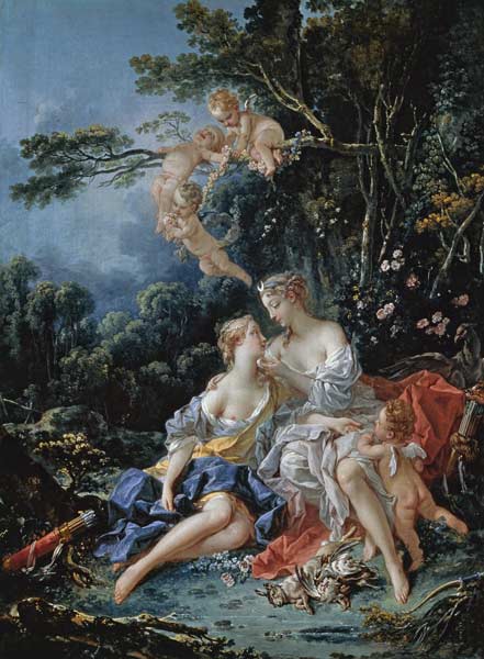 Jupiter und Callisto à François Boucher