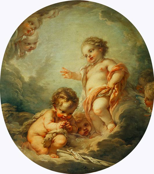 Christ and John the Baptist as Children à François Boucher