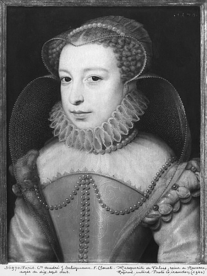 Marguerite de Valois (1553-1615) Queen of Navarre, known as Queen Margot, aged 17 à François Clouet