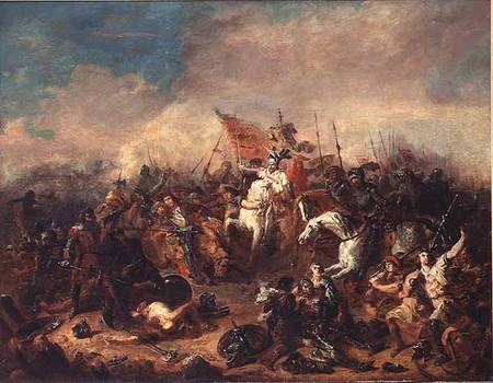 The Battle of Hastings in 1066 à Francois Hippolyte Debon