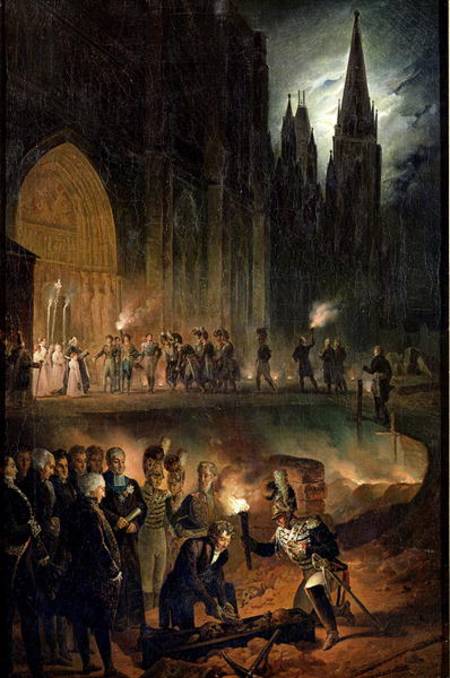 Transferring the Bones of the Royal Family to the Church of St. Denis à François-Joseph Heim