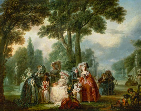 A Meeting in the Park à Francois Louis Joseph Watteau