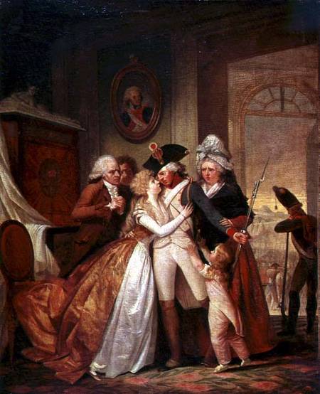 The Departure of the Volunteers à Francois Louis Joseph Watteau