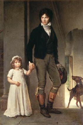 Jean-Baptiste Isabey avec sa fille