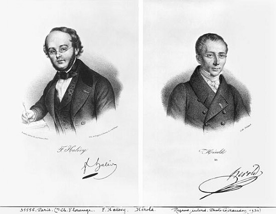 Jacques Fromental Halevy (1799-1862) and Ferdinand Herold (1791-1833) à Francois Seraphin Delpech
