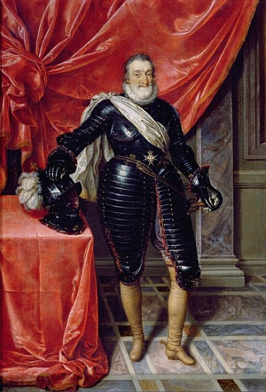 Henry IV, King of France, in armour, c.1610 à Frans II Pourbus