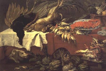 Still Life with Game and Lobster à Frans Snyders