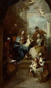 Sainte famille avec Saint Joachim et Anna.