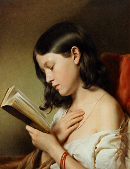 Lesendes Mädchen à Franz Eybl