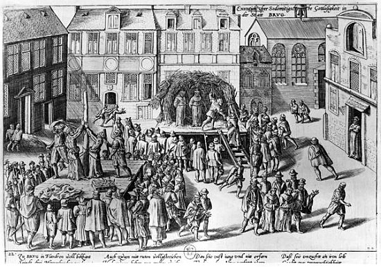 Stake at Bruges during the Government of Fernando Alvarez de Toledo (1508-82) Duke of Alba à Franz Hogenberg