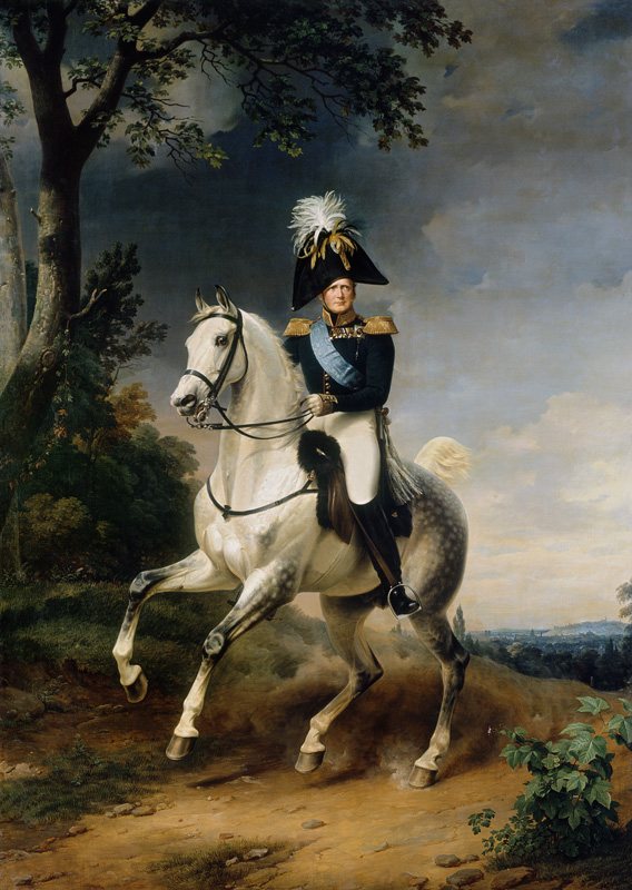 Zar Alexandre I  à cheval à Franz Krüger