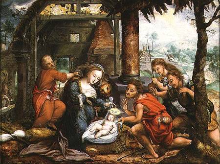 Adoration of the Shepherds à Franz Verbeeck ou Verbeecq