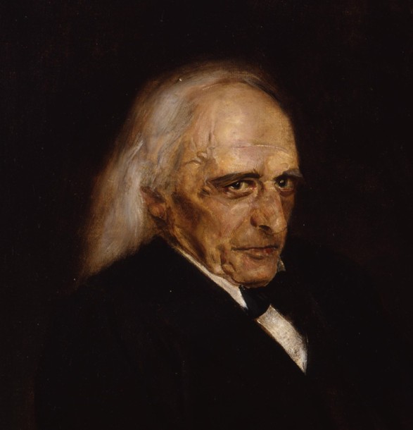 Portrait of Theodor Mommsen (1817-1903) Detail à Franz von Lenbach