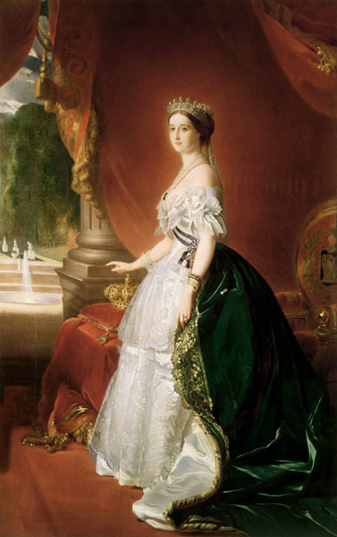 Portrait de l'Impératrice Eugénie, née de Montijo, Comtesse de Teba à Franz Xaver Winterhalter