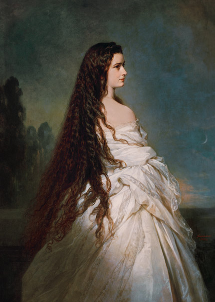 Portrait d'Elisabeth de Bavière à Franz Xaver Winterhalter