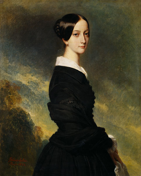 Portrait of Francisca Caroline de Braganca (1824-98) à Franz Xaver Winterhalter