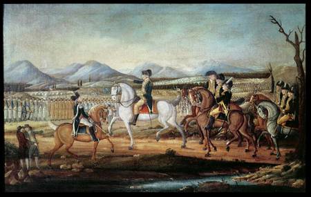 Washington Reviewing the Western Army at Fort Cumberland, Maryland à Frederick Kemmelmeyer