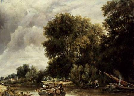 River Landscape à Frederick Waters Watts