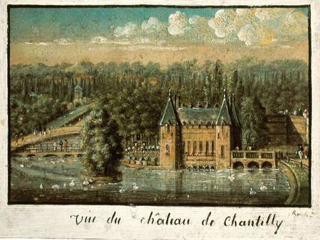 The Chateau de Chantilly à École française