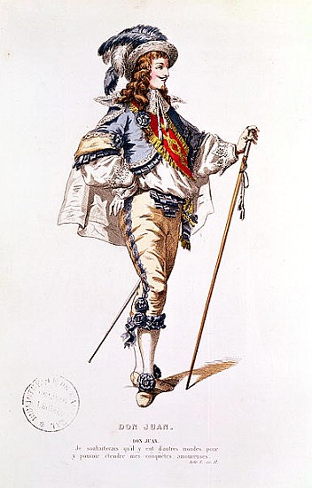 Costume design for ''Don Juan'' Moliere (1622-73) à École française