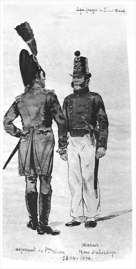 Costumes of French Marines from 1804 to 1814 à École française