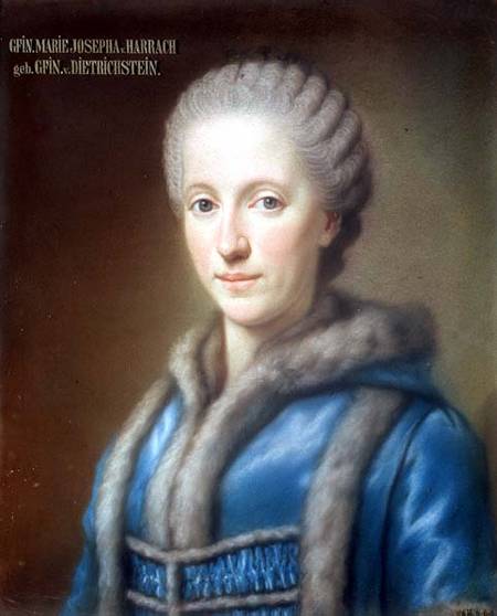Countess Maria Josepha von Harrach wife of Count Guido von Harrach (1732-83) à École française