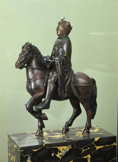 Equestrian statue of Charlemagne (742-814) à École française
