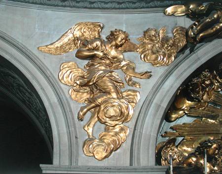 Louis XIV style angel, from the arch on the left of the High Altar in the Chapel à École française