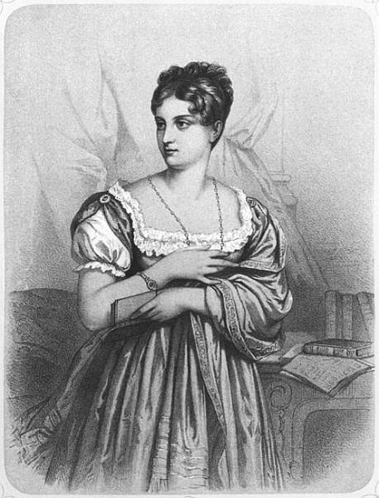 Mademoiselle George; engraved by J. Champagne à École française