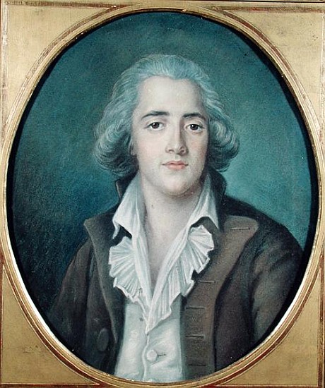 Portrait of Francois Rene (1768-1848) Vicomte de Chateaubriand, c.1786 à École française
