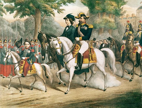 The Imperial Family on Horseback à École française