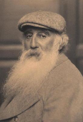 Portrait of Camille Pissarro (1830-1903) (b/w photo)