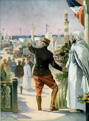 General view of the Franco-Moroccan Exhibition in Casablanca, from 'Le Monde Illustre', 22nd April 1 à Ecole Française, (20ème siècle)