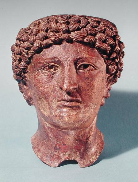 Head of Apollo, from Lillebonne à Gallo-Roman