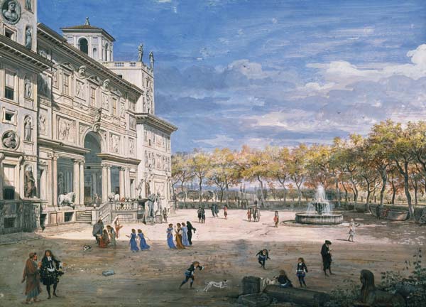 The Villa Medici, Rome à Gaspar Adriaens van Wittel