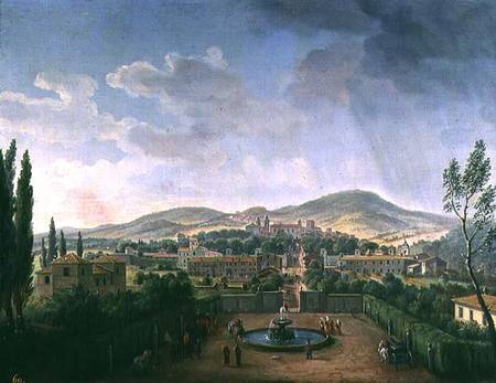 View of Marino à Gaspar Adriaens van Wittel