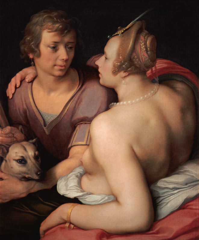 Venus et Adonis. à (dit van Haarlem) Cornelisz Cornelis