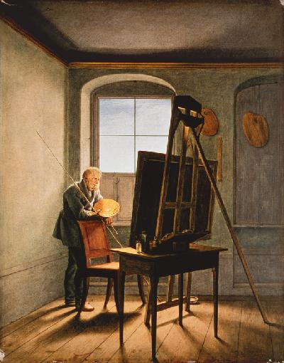 Caspar David Friedrich dans son studio