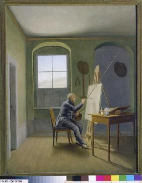 Caspar David Friedrich dans l'atelier