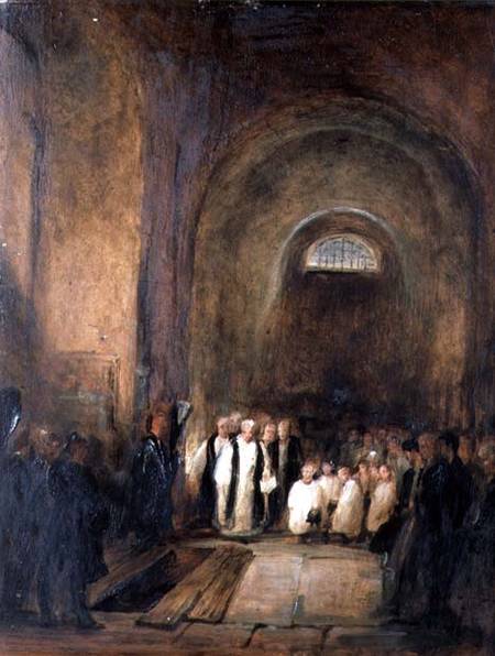 Turner's (1775-1851) Burial in the Crypt of St. Paul's à George Jones