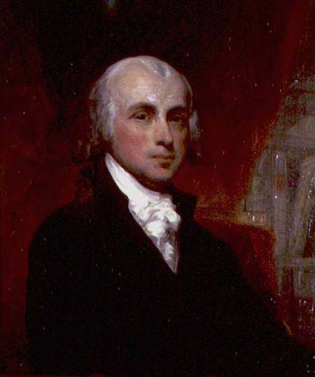 Portrait of James Madison (1751-1836) President of the United States 1809-17 à George Peter Alexander Healy