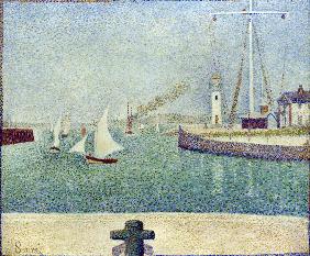 Seurat / Harbour entrance / 1888