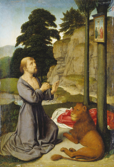 Saint Jerome in the Wilderness à Gerard David