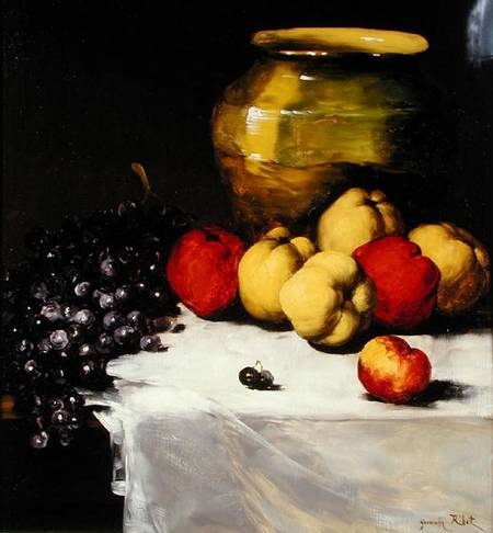 Still Life of fruit à Germain Ribot