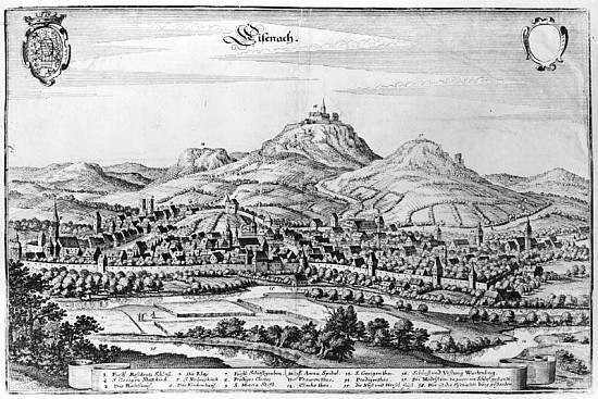 View of Eisenach à École allemande