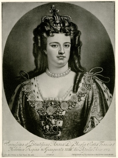 Anna, Königin von England à École allemande, (19ème siècle)
