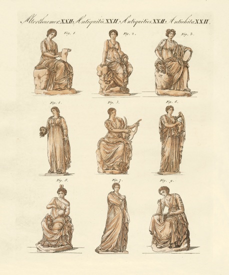 Divinities of the Greeks and Romans à École allemande, (19ème siècle)